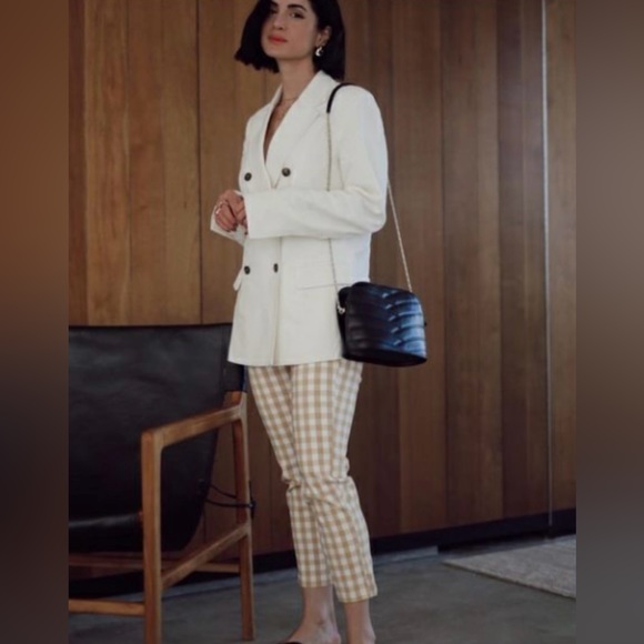 Who What Wear Linen Double Breasted Blazer - Picture 2 of 9